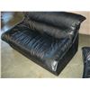 Image 3 : BLACK LEATHER SOFA AND LOVESEAT