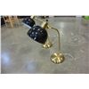 Image 2 : 2 BRASS AND BLACK TABLE LAMPS