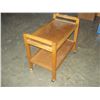 Image 2 : OAK TEA TROLLEY