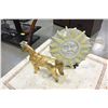 Image 1 : BRASS HORSE AND SUN FIGURE