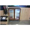 Image 1 : VINTAGE GLASS DISPLAY CABINET
