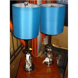 PAIR OF DECORAIVE TABLE LAMPS