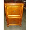 Image 1 : TWO DRAWER MAHOGANY FINISH FILE CABINET