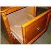 Image 3 : TWO DRAWER MAHOGANY FINISH FILE CABINET