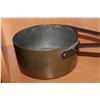 Image 3 : TWO ANTIQUE BRASS SAUCE PANS