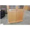 Image 3 : OAK DISPLAY CABINET