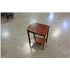 Image 1 : 1 DRAWER MAHOGANY FINISH TELEPHONE TABLE