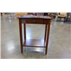Image 3 : 1 DRAWER MAHOGANY FINISH TELEPHONE TABLE