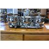 Image 2 : RONCO COOKWARE TRIPLE BURNER BUFFET RANGE AND THREE LIDDED CASSEROLES BRAND NEW