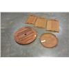 Image 2 : TEAK SERVING TRAYS AND LAZY SUSAN