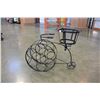 Image 2 : METAL BIKE WINE RACK PLANTER HOLDER