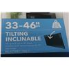 Image 2 : NEW OVERSTOCK INSIGNIA 33-46 INCH TILTING TV WALL MOUNT, COMPLETE, UP TO 80 LBS