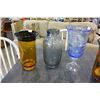Image 2 : 5 GLASS VASES