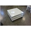 Image 1 : WHITE ROLLING COFFEE TABLE
