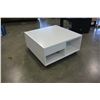 Image 3 : WHITE ROLLING COFFEE TABLE
