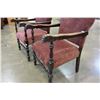Image 3 : 2 VINTAGE CARVED ARM CHAIRS