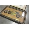 Image 2 : PAIR OF METAL ART CAR PICTURES AND PAIR OF ARMY AND NAVY CALENDARS