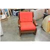 Image 1 : WALNUT FRAMED ARM CHAIR