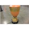 Image 4 : PAIR OF ORANGE AND GOLD TABLE LAMPS