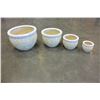 Image 2 : NEW 4 PIECE WHITE PLANTER SET