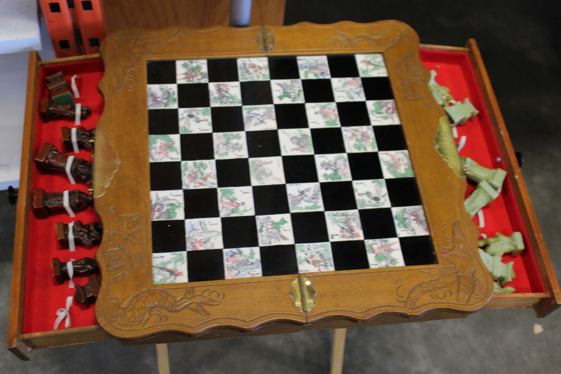 VINTAGE EASTERN CHESS SET