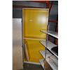 Image 1 : 7FT WHITE AND YELLOW BOOKSHELF