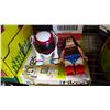 Image 3 : WONDER WOMAN, DOG TOY, PLASTIC SLICER, AND KIDS KEYBOARD