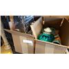 Image 1 : NEW ACK YARD BBQ WITH TWO TANKS AND BOX OF OUTDOOR LANTERNS
