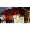 Image 1 : COKE CRATE OF OKANAGAN SPRING BEER GLASSES AND MCDONALDS GLASS