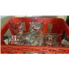 Image 3 : COKE CRATE OF OKANAGAN SPRING BEER GLASSES AND MCDONALDS GLASS