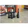 Image 2 : 6 BLACK CANDLESTICKS