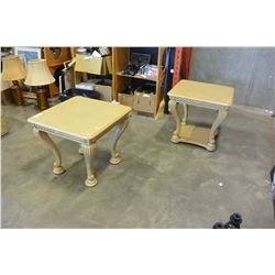 PAIR OF END TABLES
