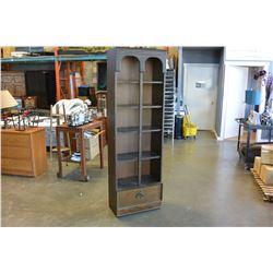 THREE WALNUT BOOKSHELFS