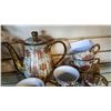 Image 2 : PORGLAS CHINA CUPS, AND TEAPOT AND CREAM AND SUGAR SET