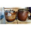 Image 1 : 2 ANTIQUE OAK BISCUET BARRELS