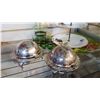Image 3 : DECANTER SET, CAKE TRAYS, AND BUTTER DISHES