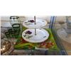 Image 4 : DECANTER SET, CAKE TRAYS, AND BUTTER DISHES