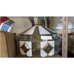 LEADED GLASS CELING LIGHT