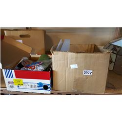2 BOXES OF SEWING AND CRAFT SUPPLIES