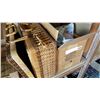 Image 3 : PICNIC BASKET, GUILTING HOOP, AND 1S LARGE PARTYLITE CANDLE