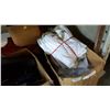 Image 3 : THREE BUNDLES OF FABRIC AND KIDS CLOTHES