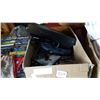 Image 1 : BOX OF DVDS AND DVD PLAYER