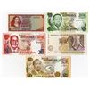 Image 1 : Bank of Botswana & South African Reserve Bank. Quintet of Issued Notes.