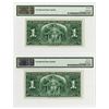 Image 2 : Bank of Canada, 1937 Issue High Grade Sequential Banknote Pair.