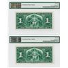Image 2 : Bank of Canada, 1937 Issue High Grade Sequential Banknote Pair.