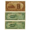 Image 1 : Farmers Bank of China 1942 Issue Banknote Trio.