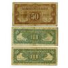 Image 2 : Farmers Bank of China 1942 Issue Banknote Trio.
