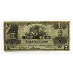 Republique D'Haiti, 1904 Commemorative Issue Banknote.
