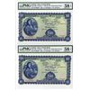 Image 1 : Central Bank of Ireland, 1957 Sequential Issue Banknote Pair.