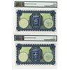 Image 2 : Central Bank of Ireland, 1957 Sequential Issue Banknote Pair.